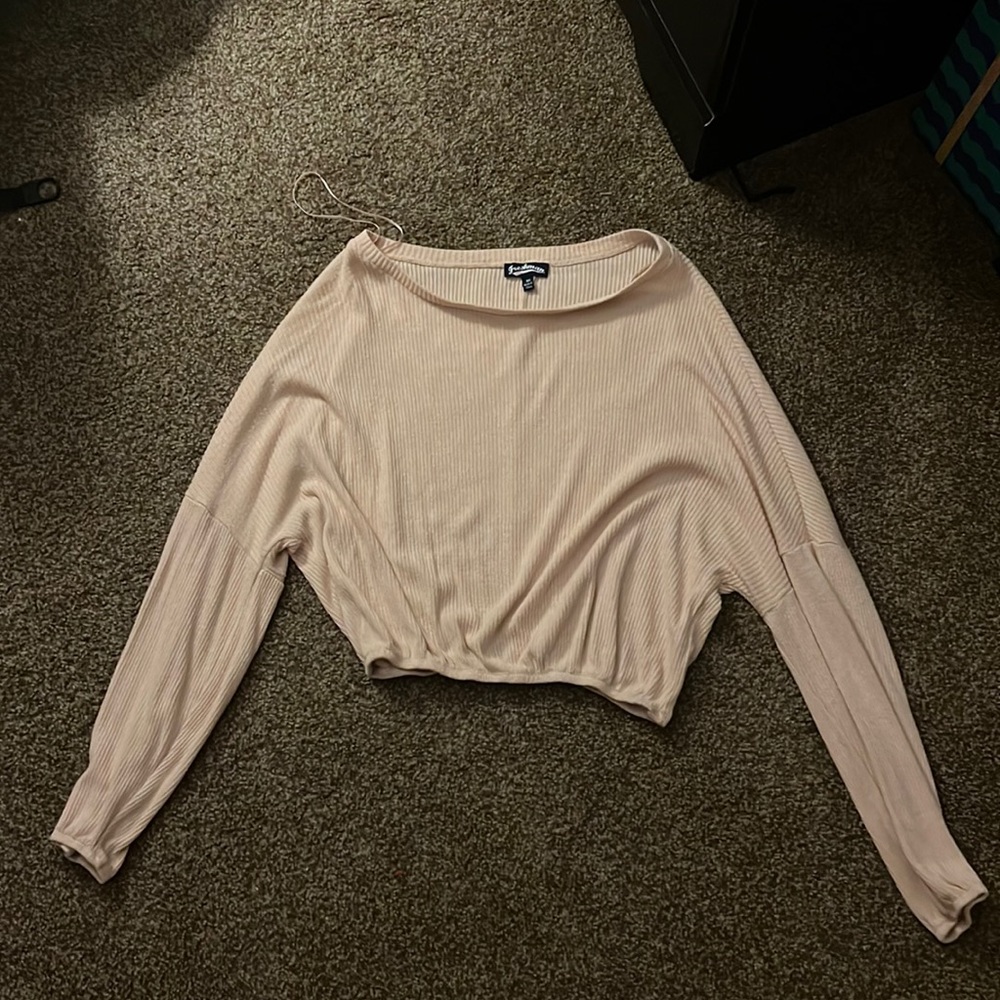 Pink long sleeve T-shirt, Brand:Freshman. Size:M
